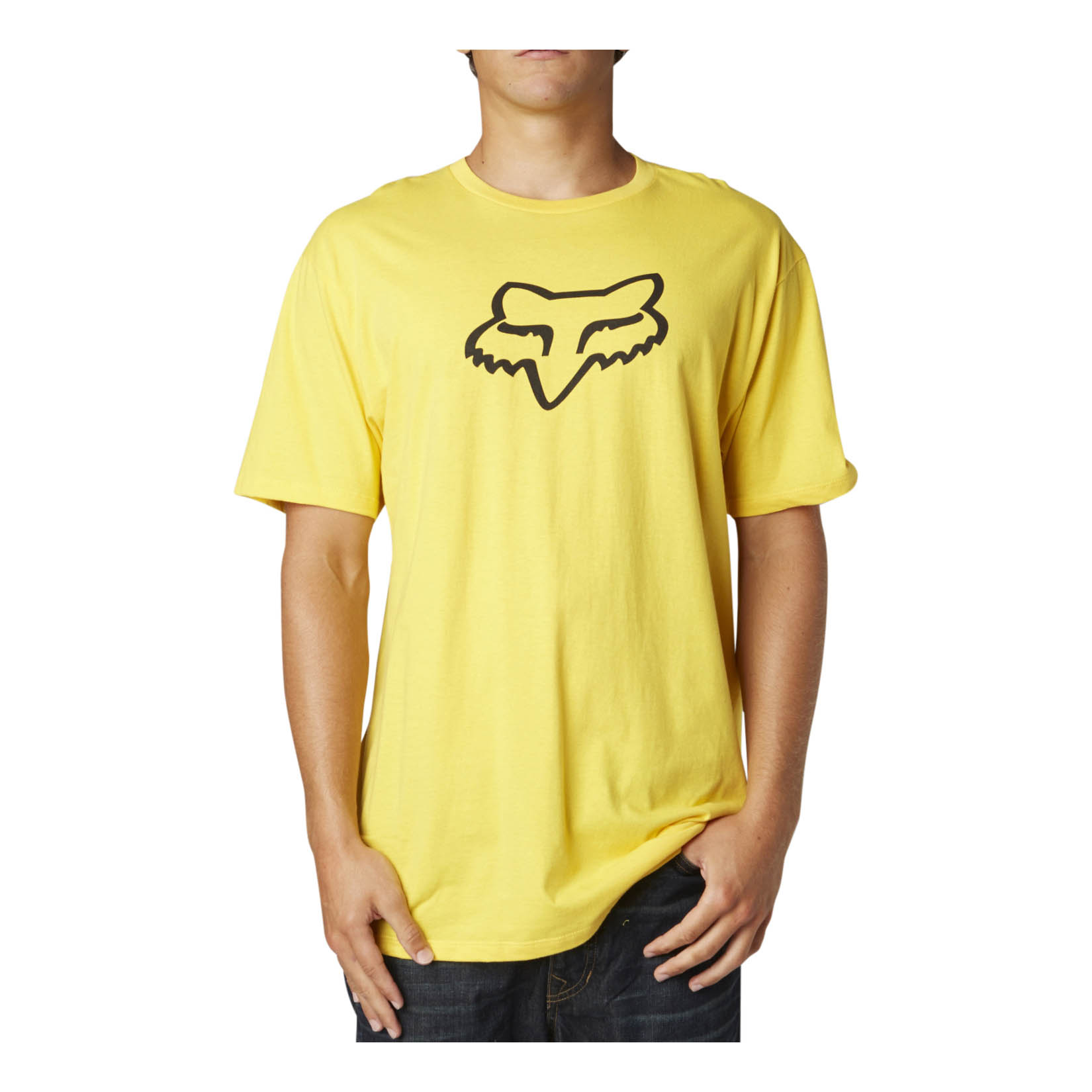 Fox T-Shirt 2017 Legacy Foxhead, gelb, S