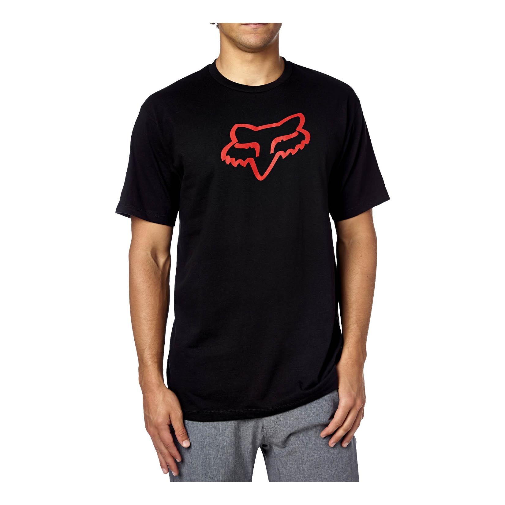 Fox T-Shirt 2018 Legacy Foxhead, schwarz-rot, S