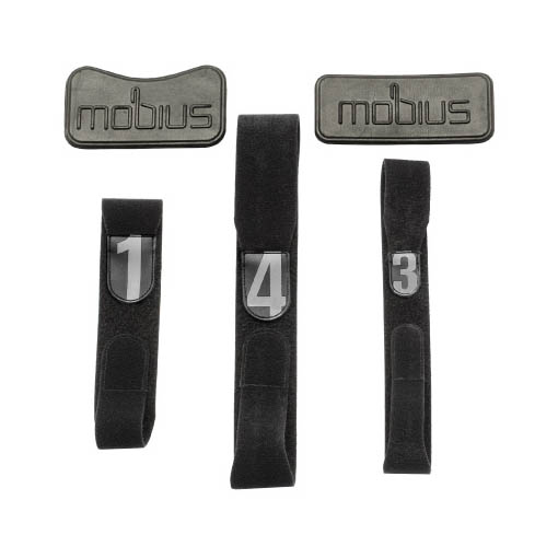 Mobius X8 Strap Kit schwarz/grau M