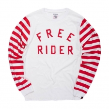 Riding Culture Longsleeve Free Rider, rot/weiss